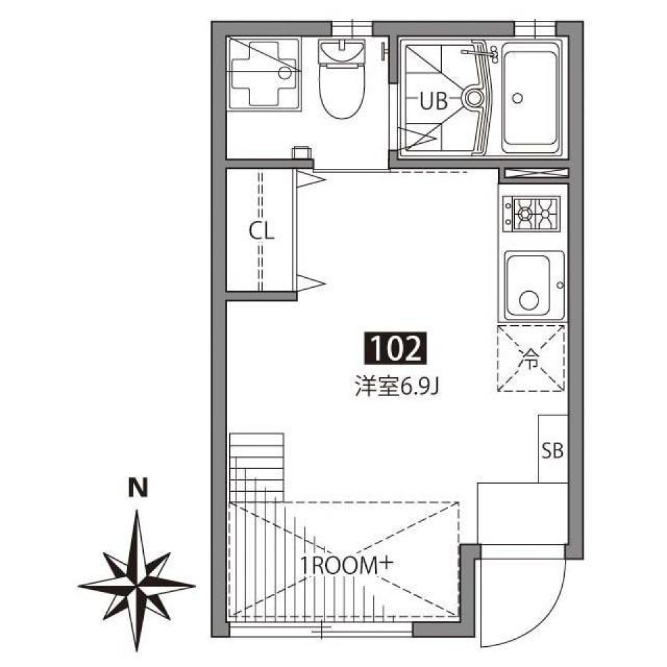 のびのびと2段ベットで過ごすの間取り図