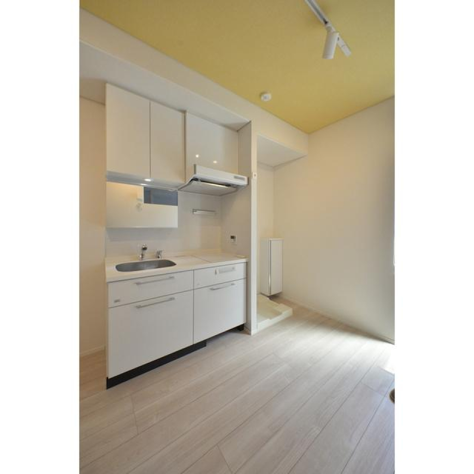 ２口のガスコンロが設置されているキッチンです。