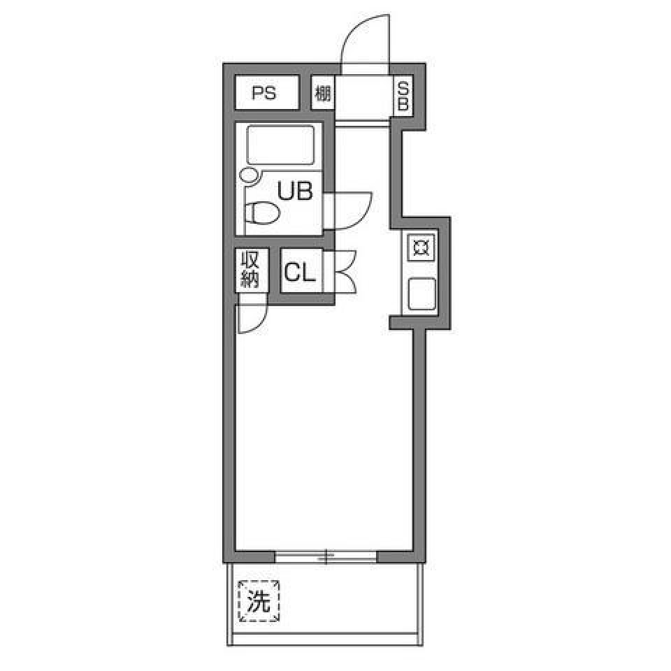 ハイムピア12 403号室の間取り図