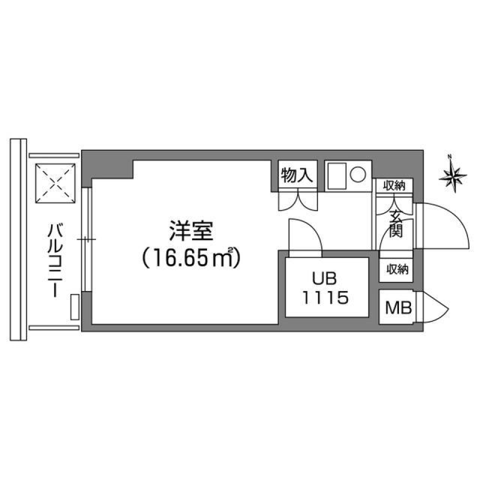 コア伝通院アネックス 703号室の間取り図