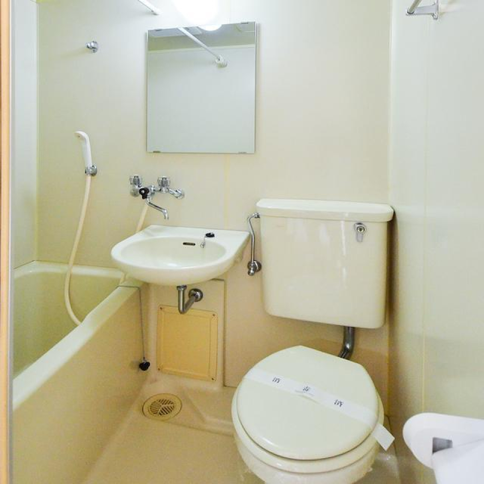 洗面台、浴室、トイレはギュッと１つの空間にまとまっています。