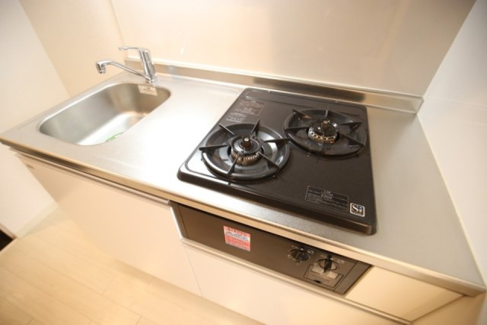 システムキッチン（2口ガスコンロ）