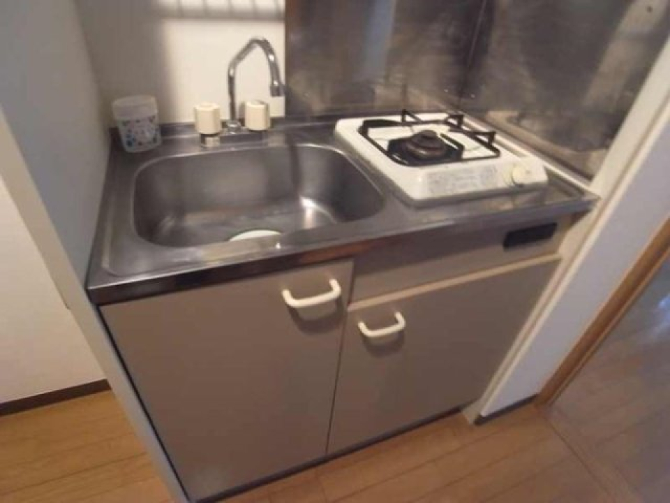 キッチンです。1口ガスコンロ付きです。