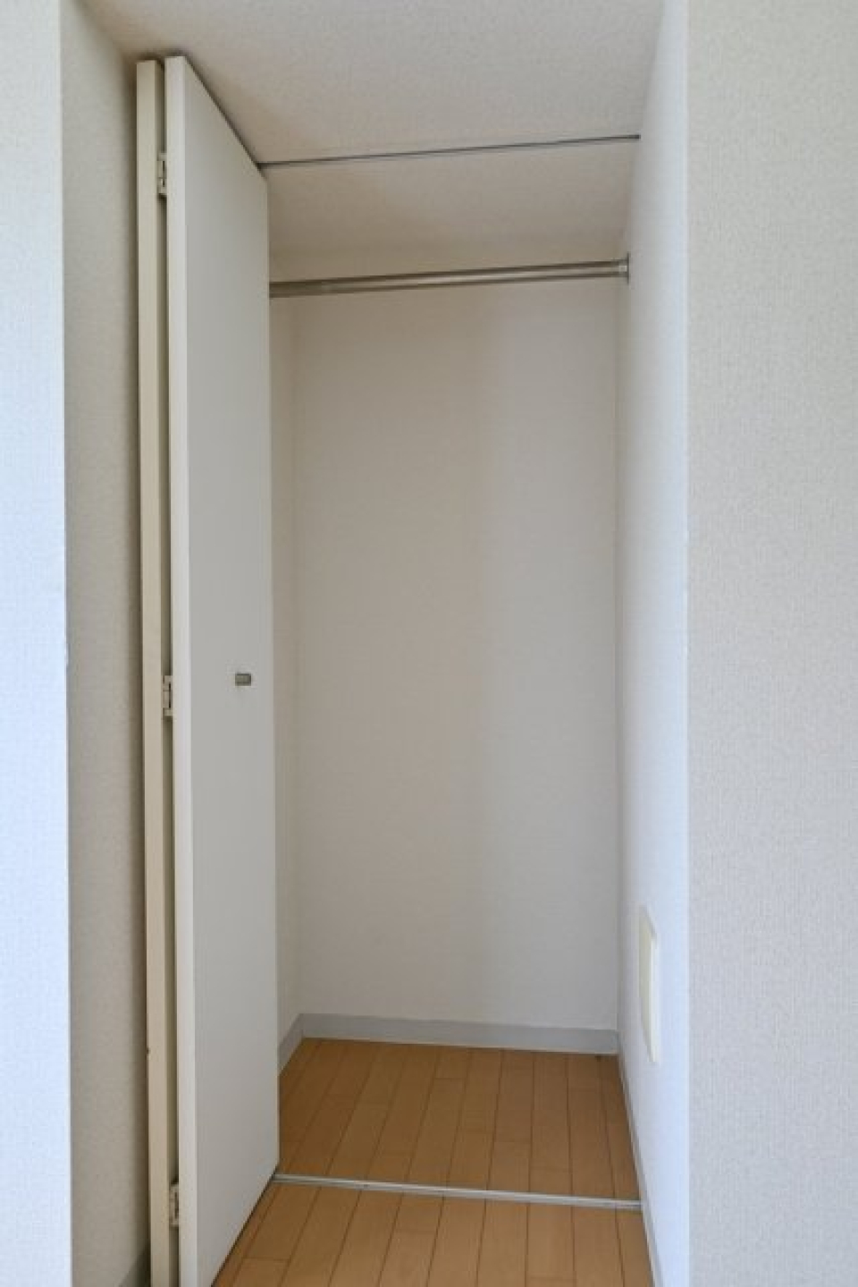 収納術を磨けば更にものが入りそうなクローゼット。