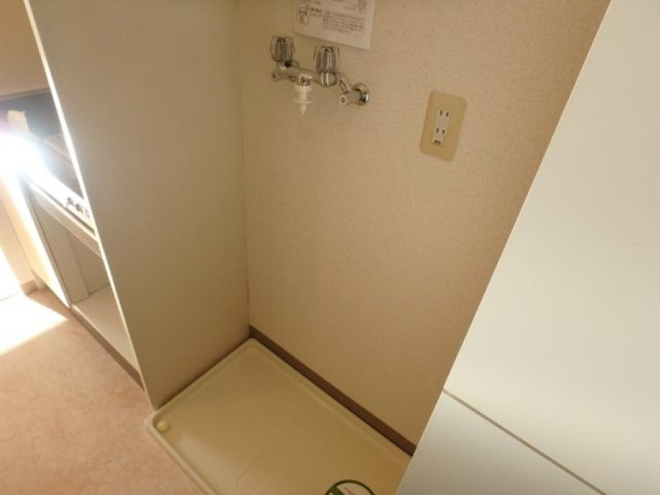 室内洗濯機置き場。