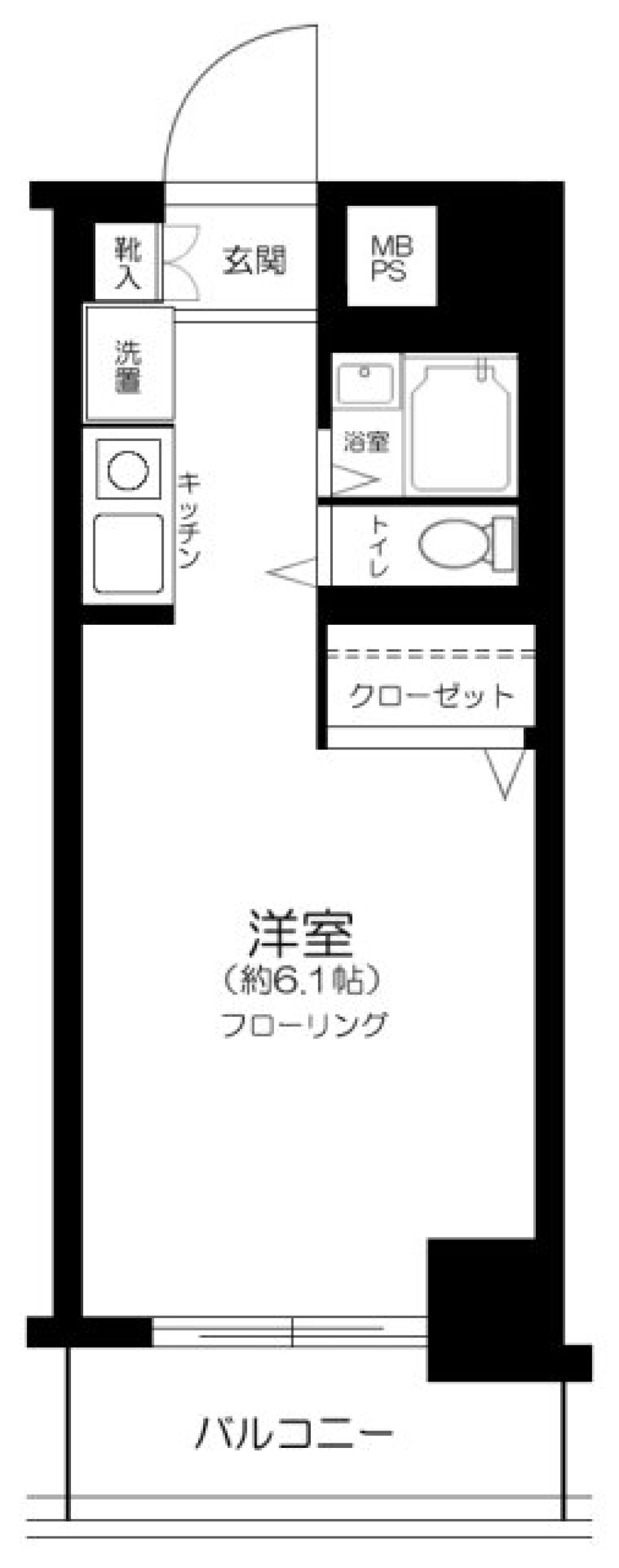 閑静な住宅街でシンプルに暮らすの間取り図