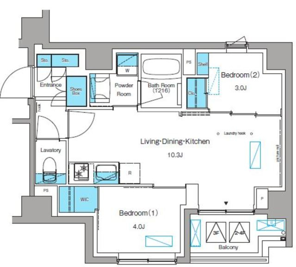 ブラウ大森 ２０９号室［ペット可］の間取り図