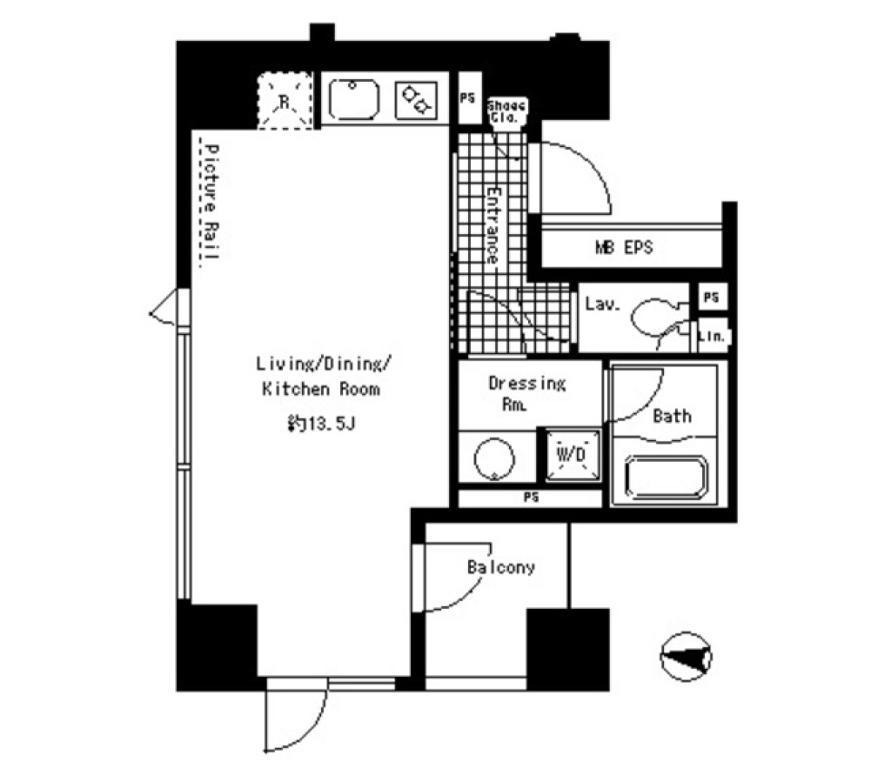 今日のサンセットに乾杯！の間取り図