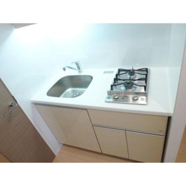 コンロは２口コンロ！
※写真は同タイプ住戸です。