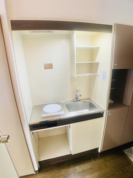 １口のIHコンロが設置されています。