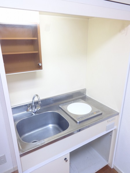 １口のIHコンロが設置されています。