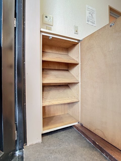 靴入れもしっかり完備。