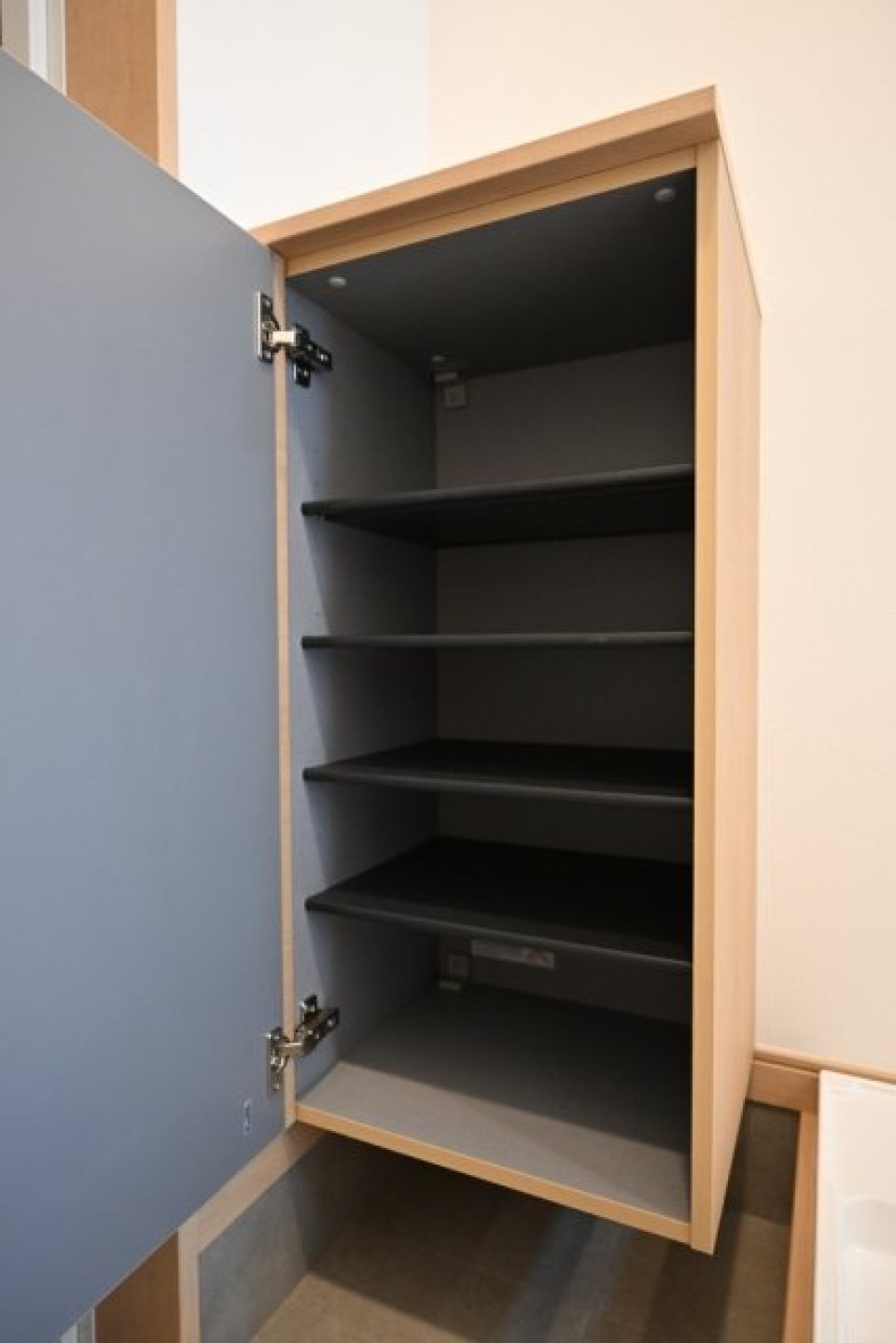 ひとり暮らしにはちょうどいい容量のシューズボックスです。