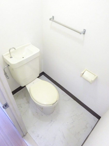 シンプルなデザインのトイレです。