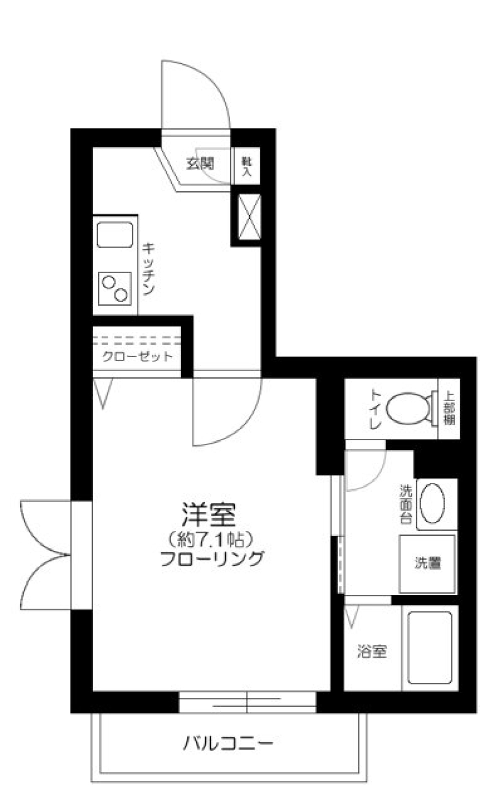 お財布に優しいナチュラルな空間の間取り図