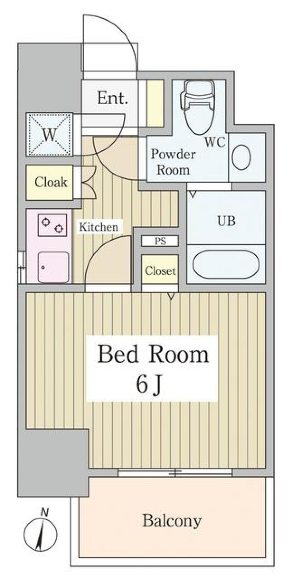 南からの陽射しをあつめての間取り図