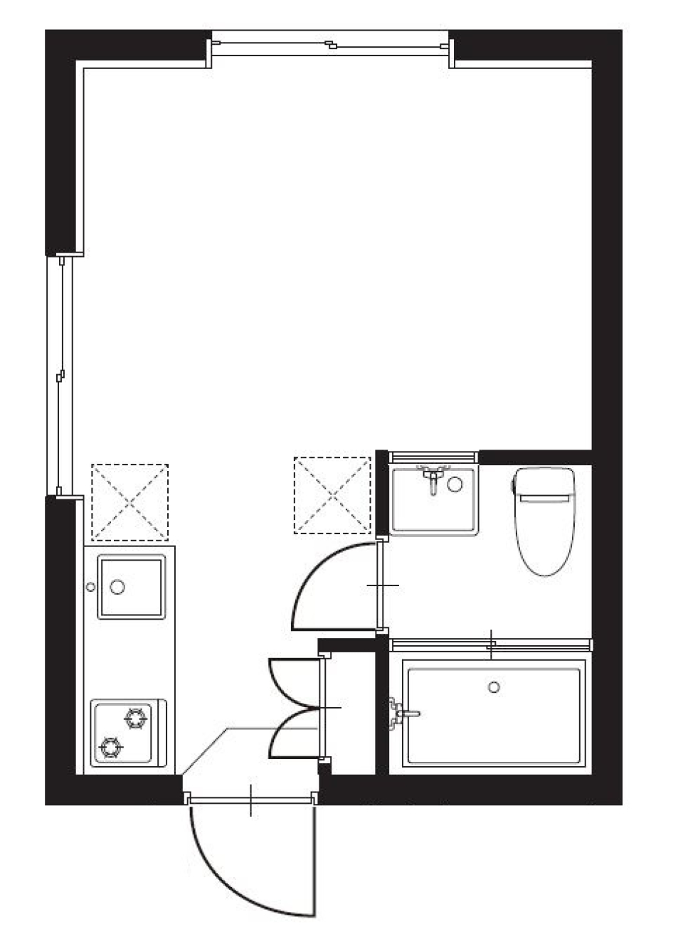 ナイスリッジ野方 202号室の間取り図