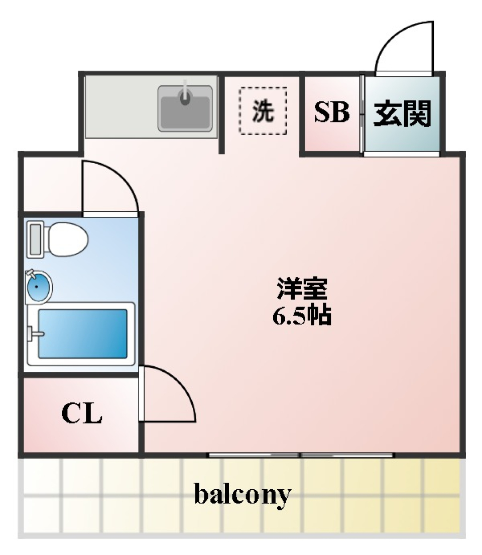 青林堂ハウス 303号室の間取り図