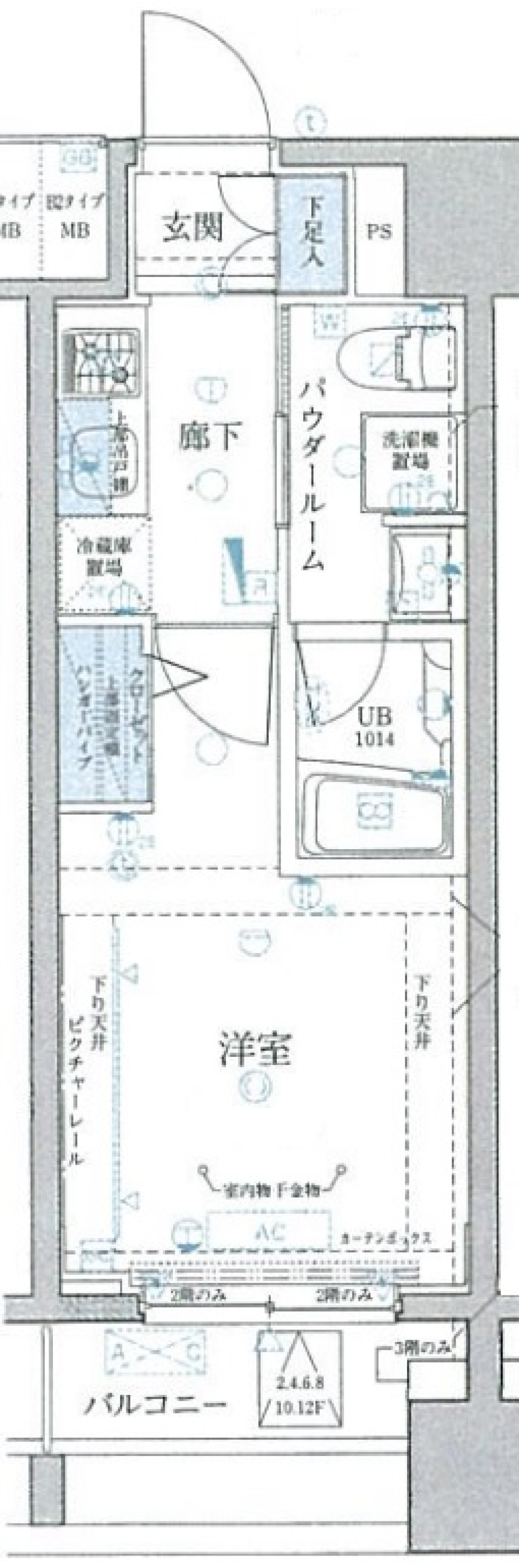 こじんまり、モノクロームライフ［ペット可］の間取り図