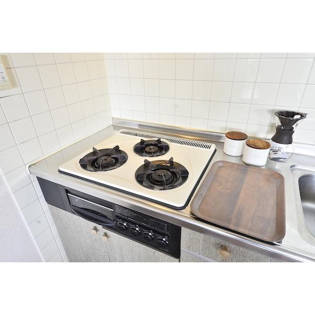 3口ガスコンロ
※小物はイメージです。