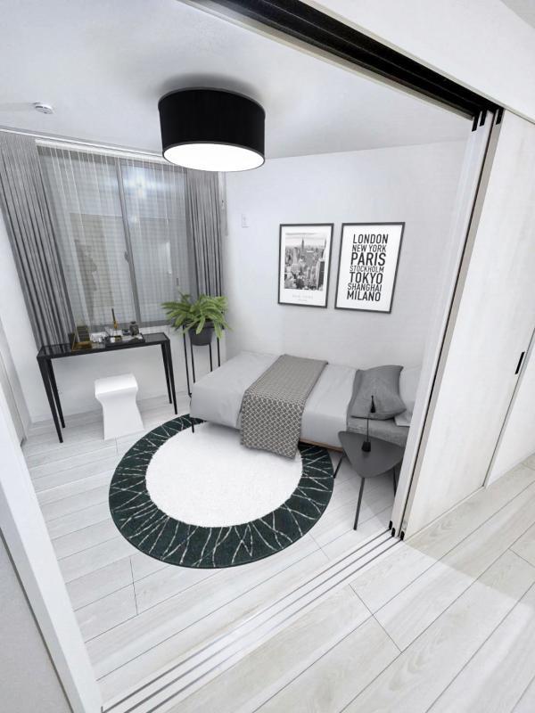 4.46帖の洋室です。
※家具・小物はイメージです。