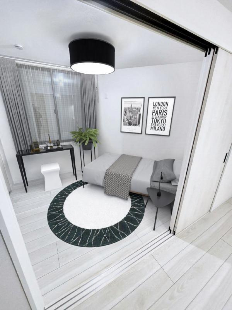 4.46帖の洋室です。
※家具・小物はイメージです。