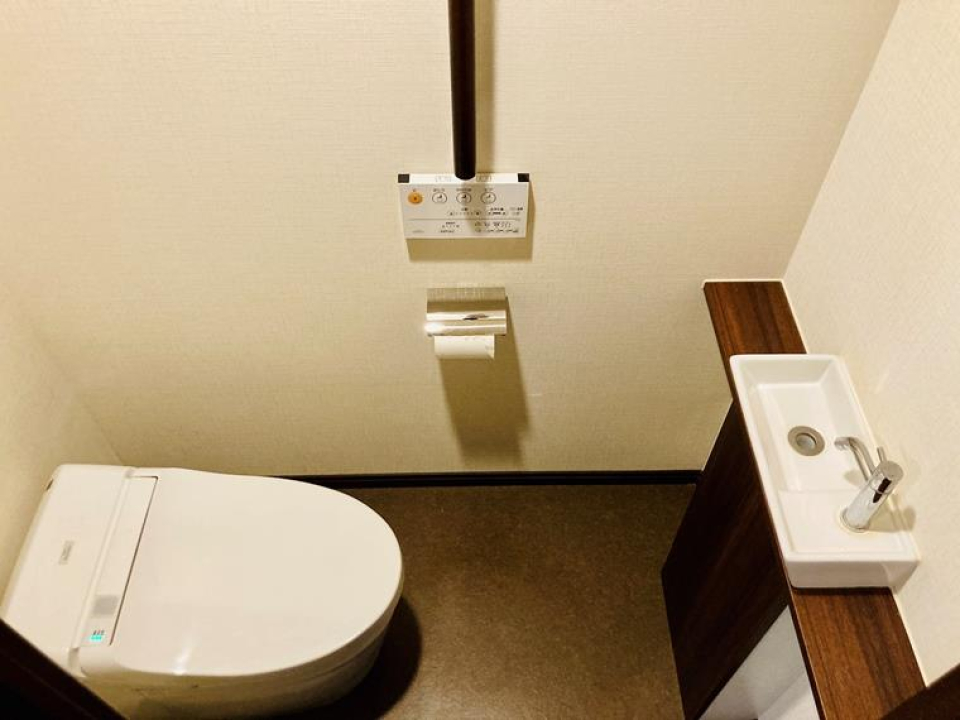 手を洗うところもあるので、衛生的ですね。