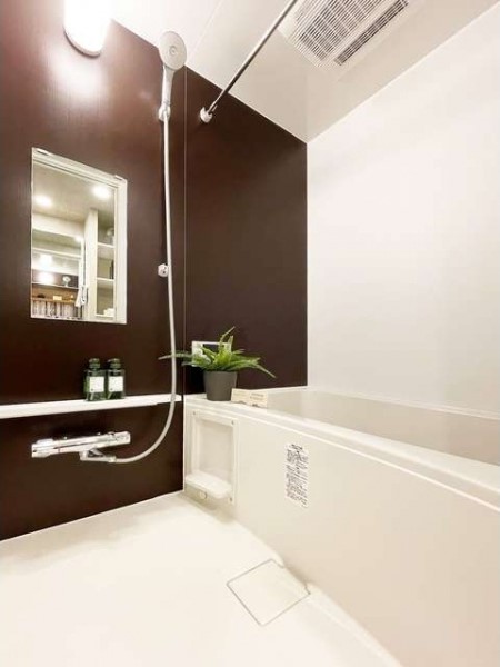 浴室乾燥機能付きのバスルーム