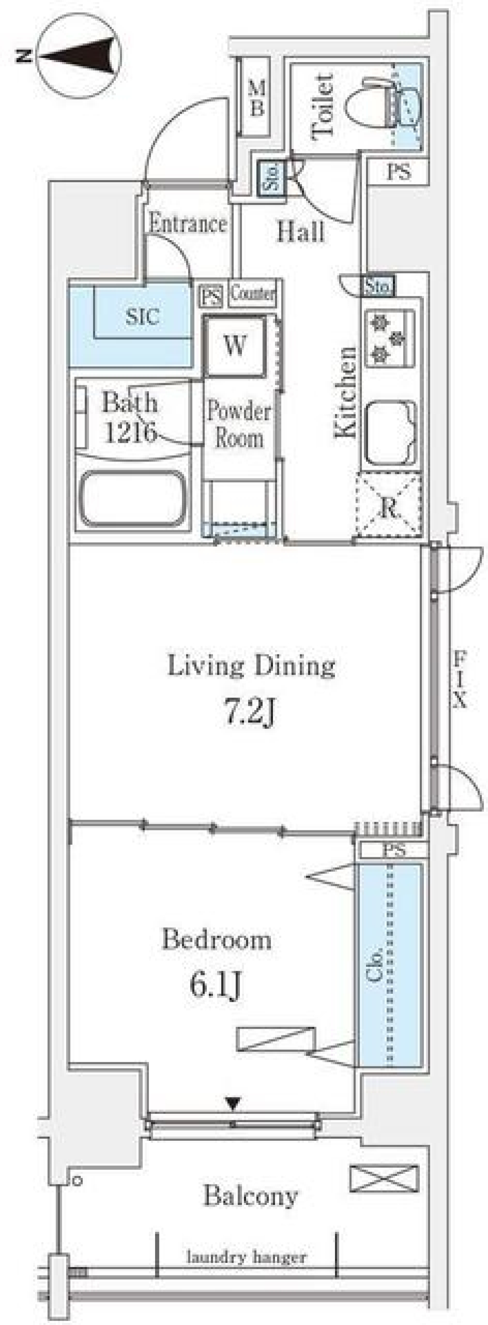 秋葉原でナチュラルな暮らしをの間取り図