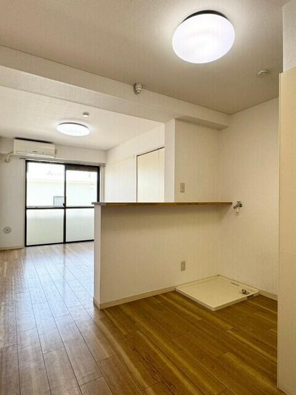 キッチンに洗濯機を置くことができます。