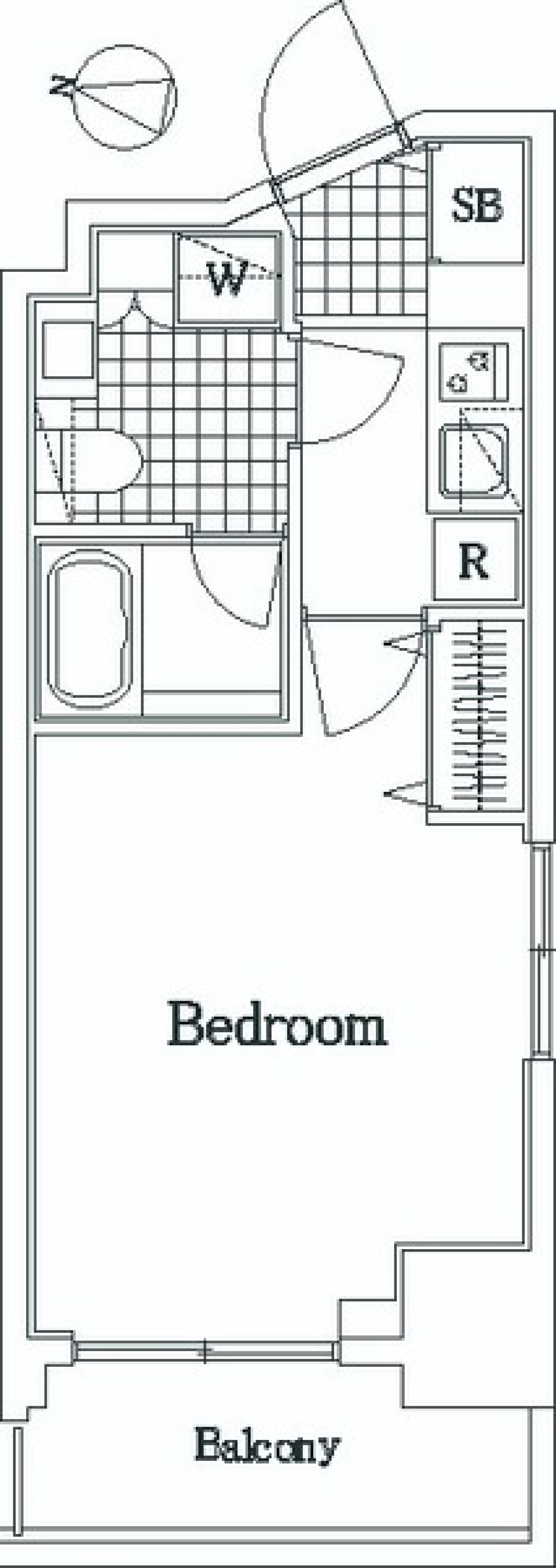 ザ・レジデンス・オブ・トーキョーＨ２０ウエストタワー　301号室［ペット可］の間取り図