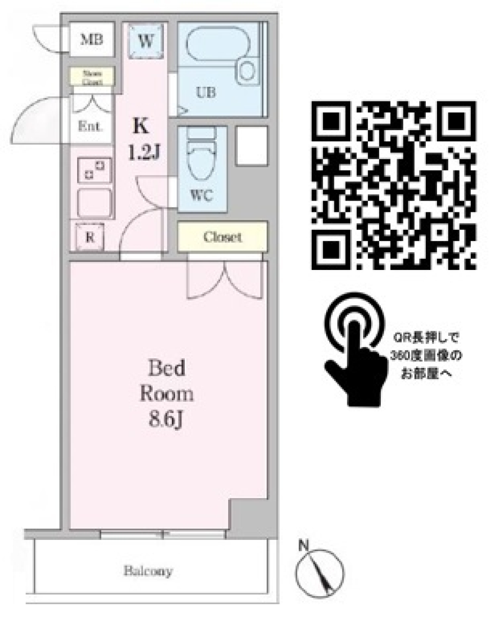 ＫＤＸレジデンス横浜関内　1107号室の間取り図