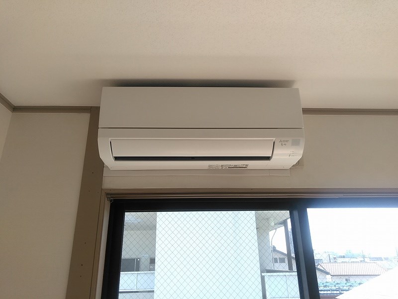 リビングにエアコン付き