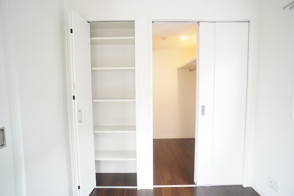 嬉しいウォークインクローゼット