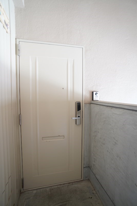 電子ロックなので鍵いらず