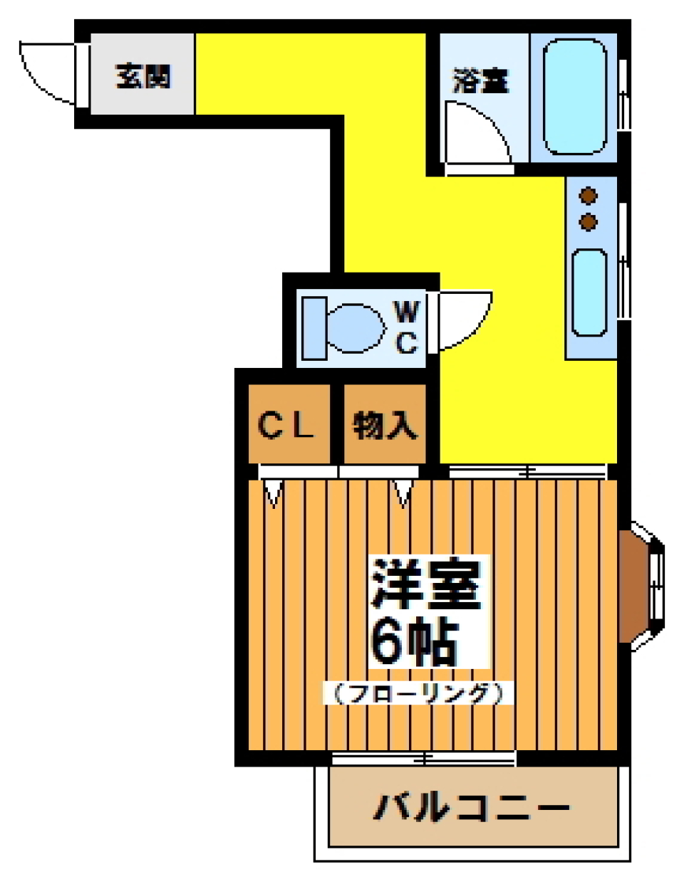 お料理は太陽を感じながらの間取り図