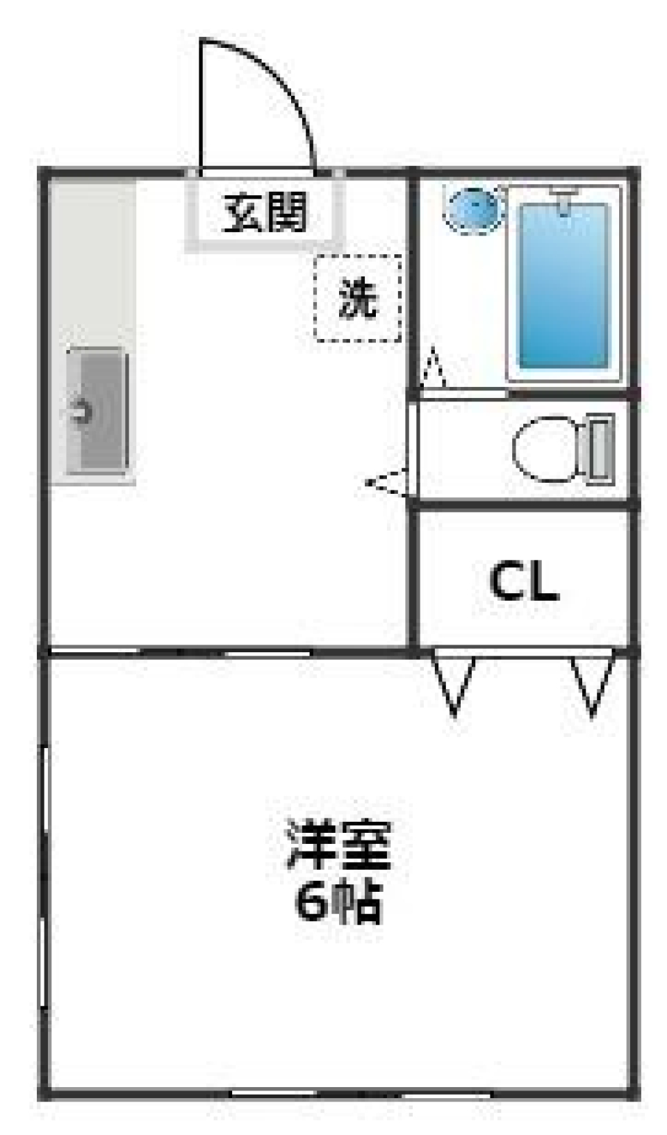 お手頃だけど、自炊はしっかりしたいの間取り図