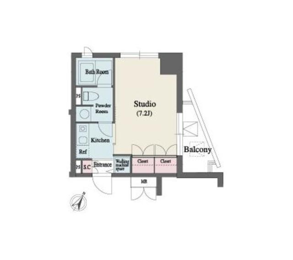 ＭＦＰＲ代々木タワー　５０８号室の間取り図