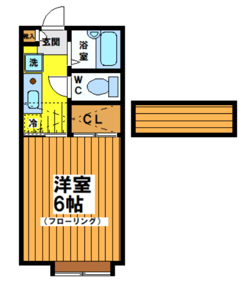 おやすみなさいは、ハシゴの上からの間取り図