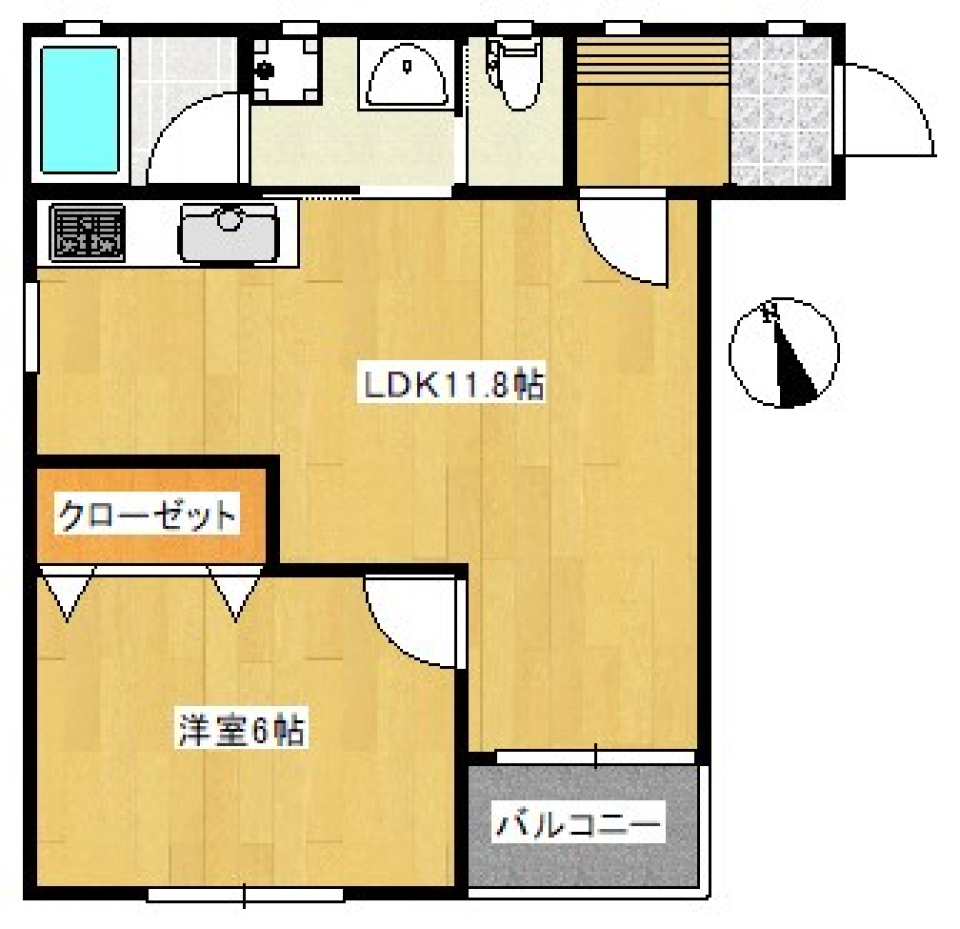 ようこそ癒し空間へ～ホテルライクな一人暮らし～の間取り図