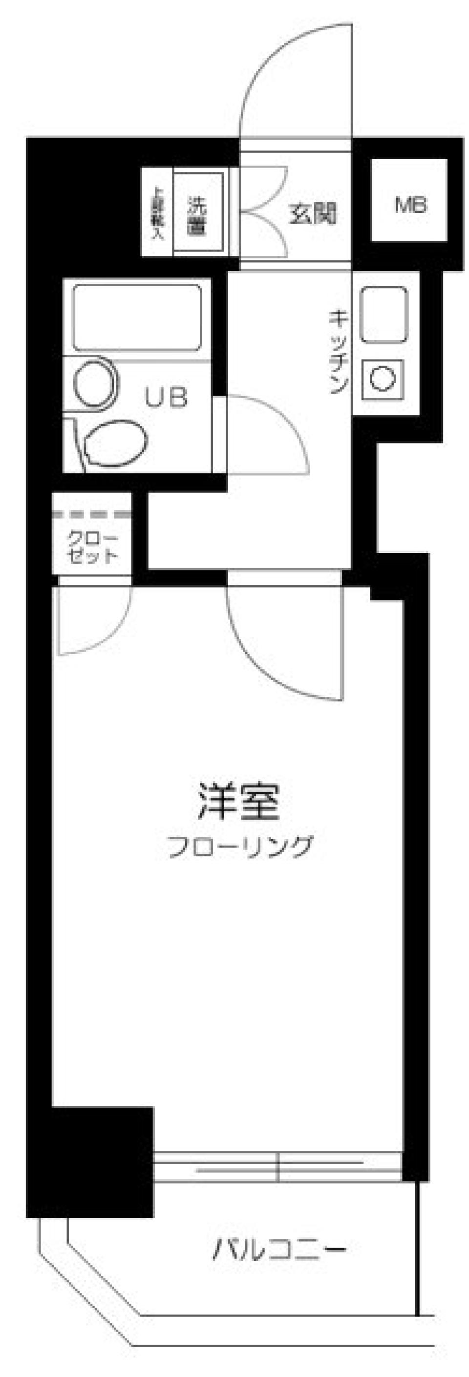 グランレーブ都立大学　302号室の間取り図