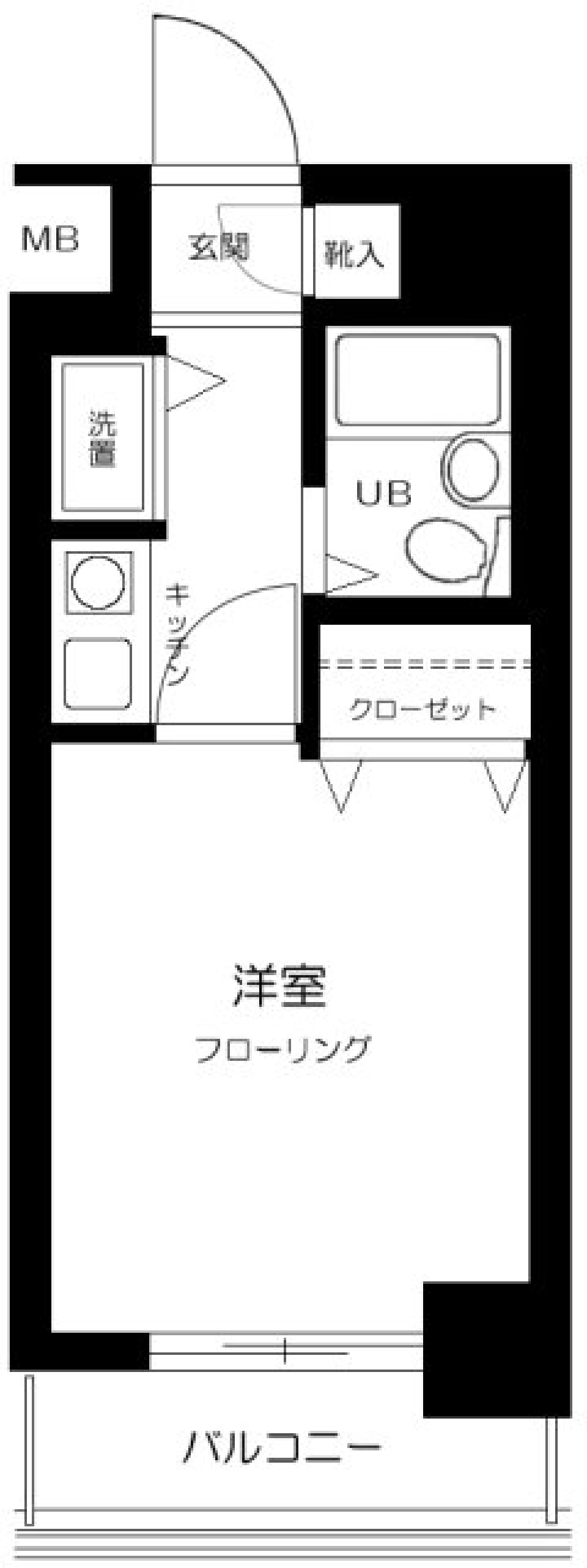 アドリーム千駄木　1202号室の間取り図