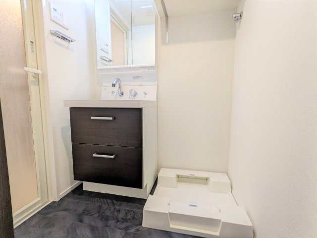 清潔感のある洗面所です。