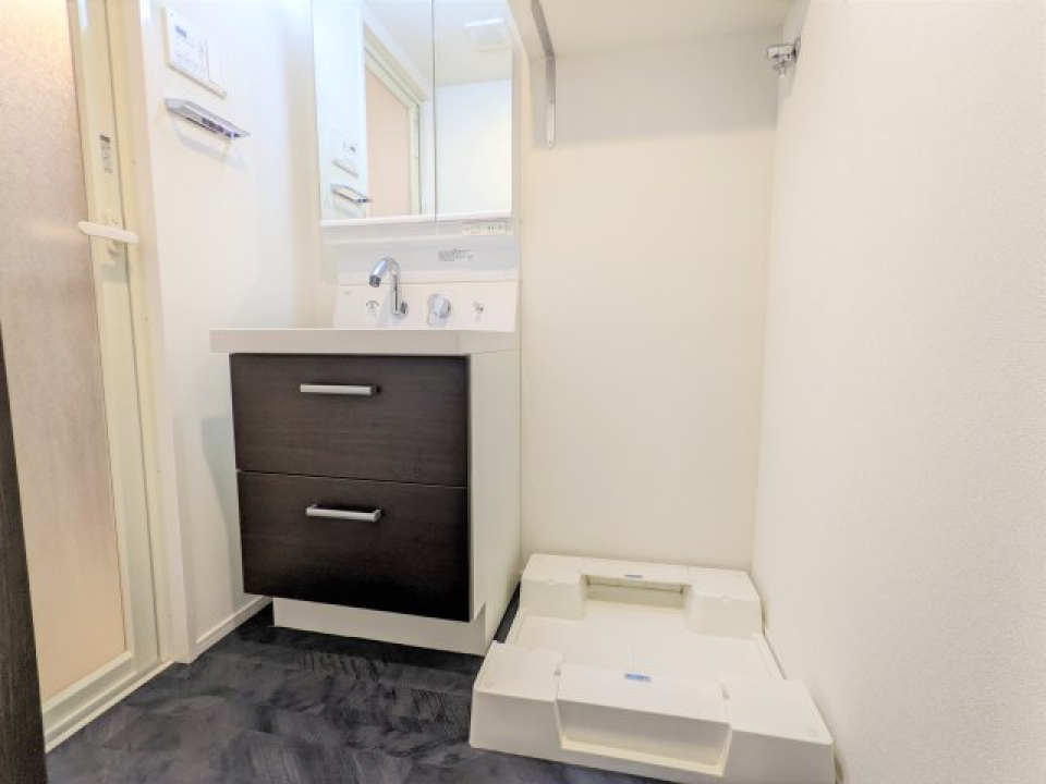 清潔感のある洗面所です。