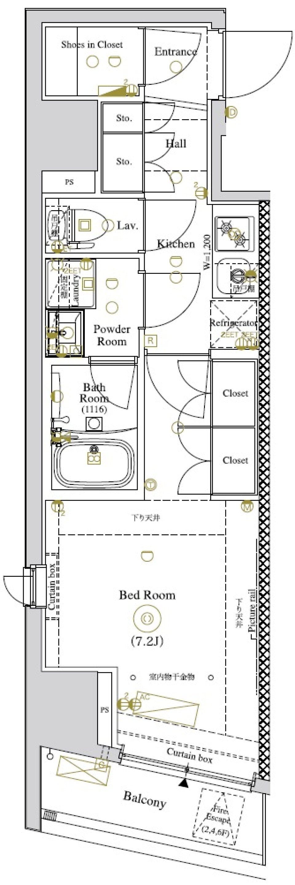 ARKMARK東向島AZ　201号室［ペット可］の間取り図