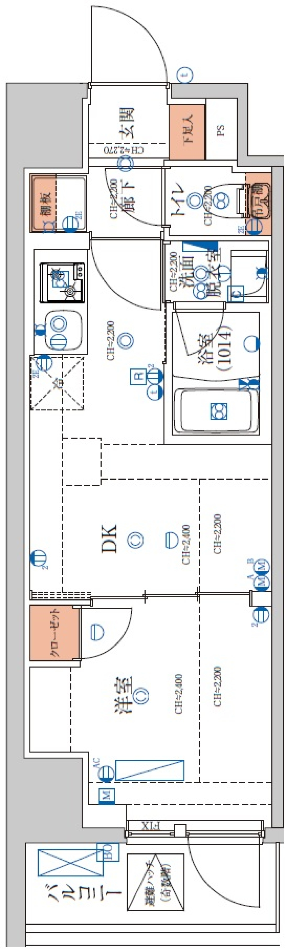ユリカロゼAZ亀戸　201号室［ペット可］の間取り図