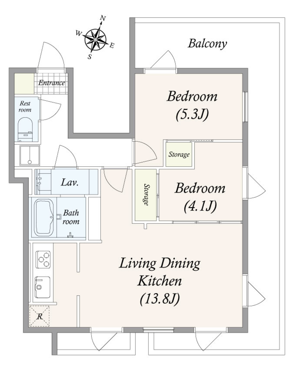 ワンポイントのこだわりが光る［新築］の間取り図