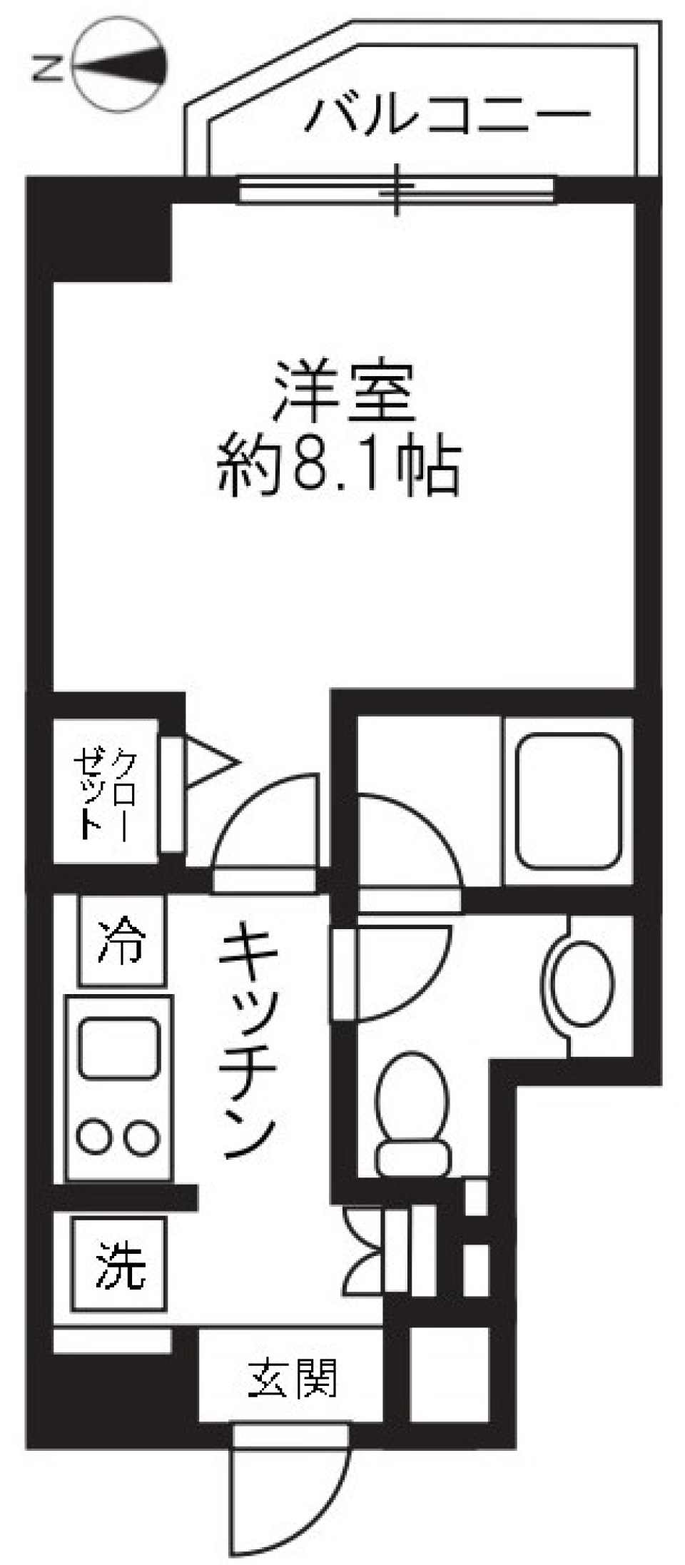 リュクス東金町　901号室［ペット可］の間取り図