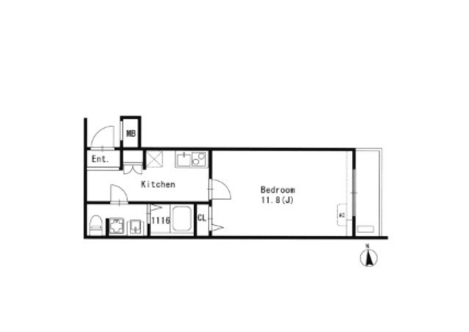 GRANPASEO文京小日向　318号室の間取り図