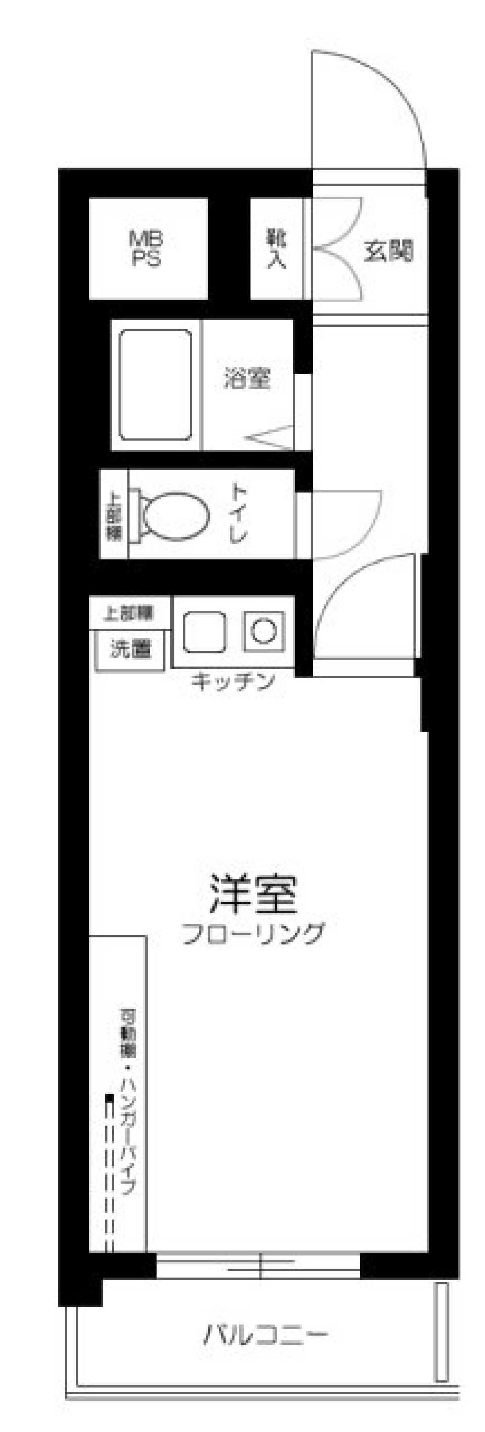 ヴェラハイツ鶴見　508号室の間取り図